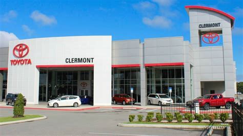 Toyota clermont fl - Every day, your nearby Toyota dealer is happy to offer you excellent new car incentives in your community's like cash-back and low interest lease plans. Qualify for $7,500 EV Tax Credit Lease Customer Cash on a new bZ4X when you finance through Southeast Toyota Finance. Qualify for $6,500 EV Tax Credit Lease Customer Cash on a new RAV4 Prime ...